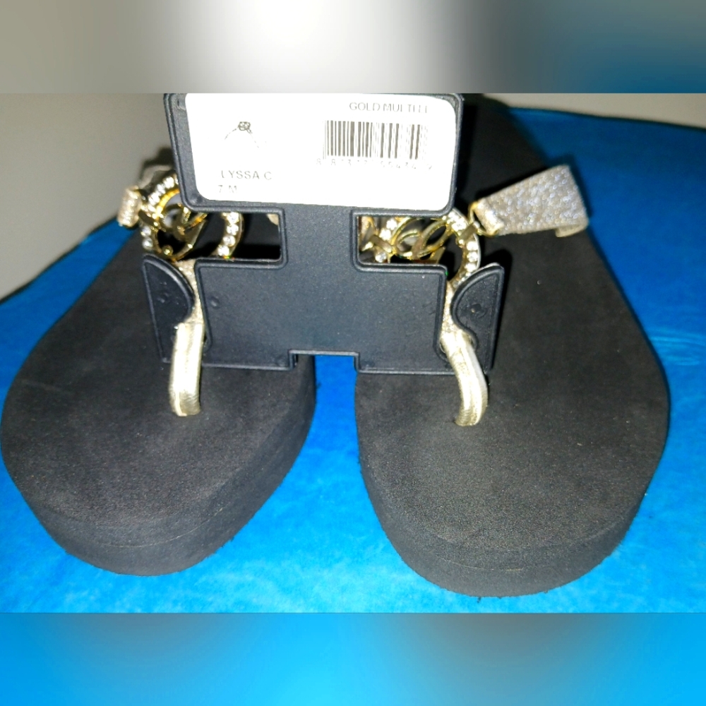 GUESS Womens Rhinestone Embellished Sandals Size 7 - Picture 4 of 5